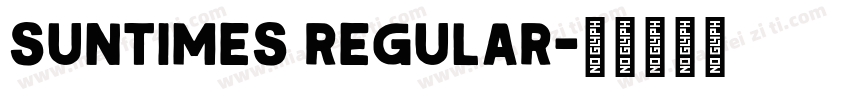 SunTimes Regular字体转换